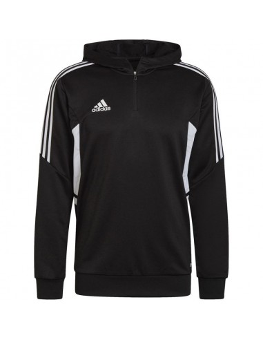 Adidas Condivo 22 Half-Zip Î‘Î½Î´ÏÎ¹ÎºÏŒ Î¦Î¿ÏÏ„ÎµÏ Î¼Îµ ÎšÎ¿Ï…ÎºÎ¿ÏÎ»Î± ÎœÎ±ÏÏÎ¿ HD7006